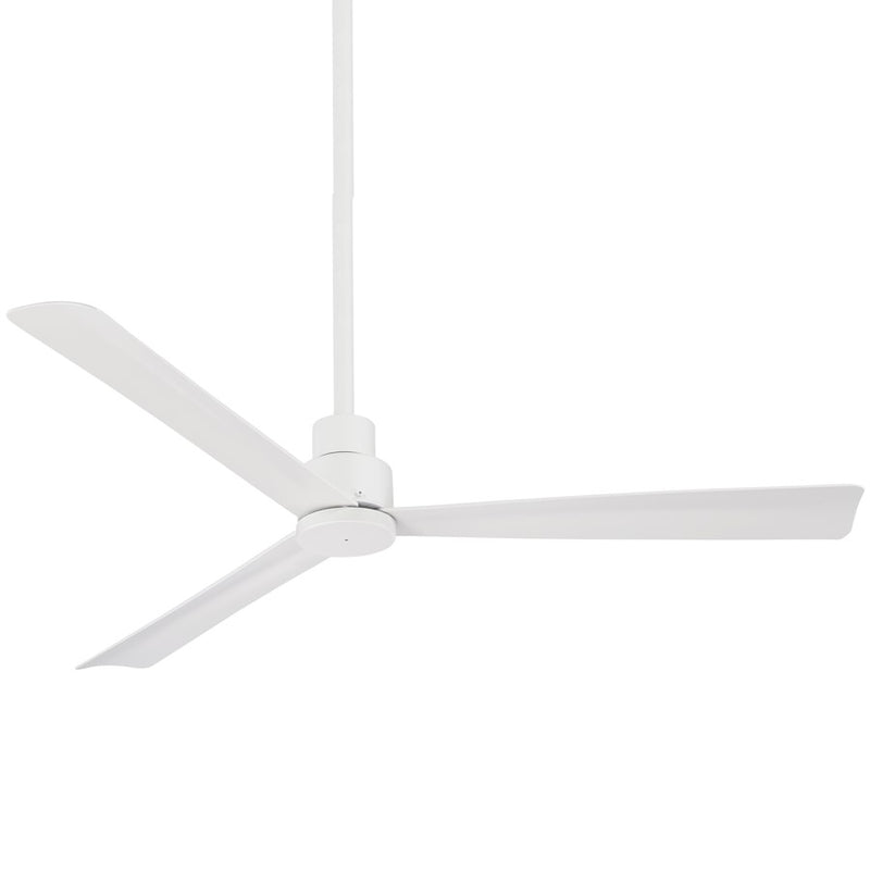 Minka Aire Simple 65in 3-Blade Outdoor Ceiling Fan | Industrial Coal Finish | Covered Patio & Veranda | 65in Blade Span, 12.75in H | Model F789-CL