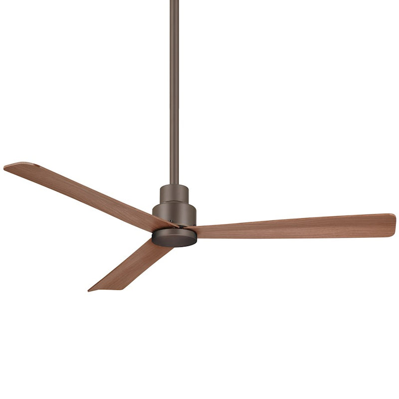Minka Aire Simple 65in LED Outdoor Ceiling Fan | Silver Wet Rated | Patio & Covered Porch | 65 x 65 x 13 in | Model F789-SL
