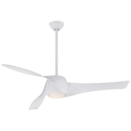 Minka Aire Artemis LED 58in Ceiling Fan | White Transitional | Living Room & Bedroom | 58 x 58 x 16 in | Model F803DL-WH