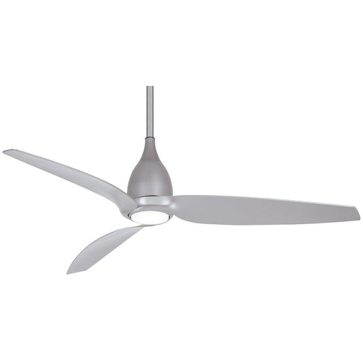 Minka Aire Tear 60in LED Ceiling Fan | Silver DC Motor | Bedroom & Living Room | 60 x 60 x 16 in | Model F831L-SL