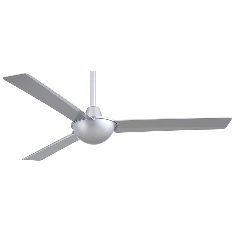 Minka Aire Kewl 52in Ceiling Fan | Silver Contemporary | Living Room & Bedroom | 52 x 52 x 11 in | Model F833-SL