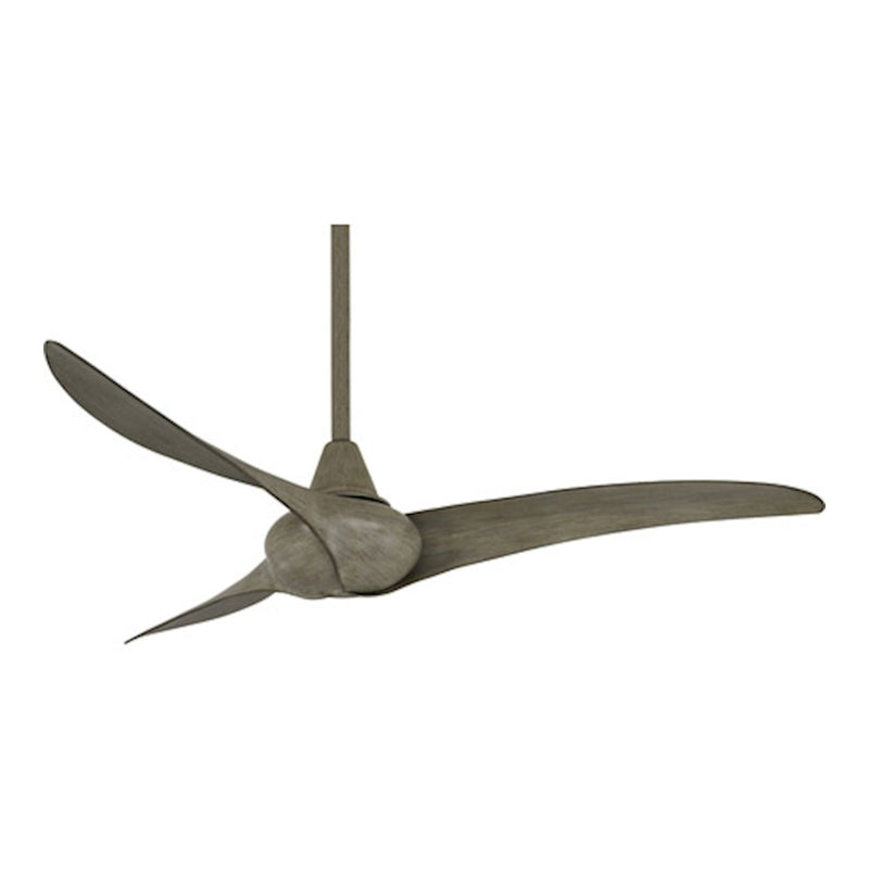 Minka Aire Wave 52in Ceiling Fan | Transitional Driftwood Finish | Bedroom & Living Room | 52 x 52 x 12 in | Model F843-DRF