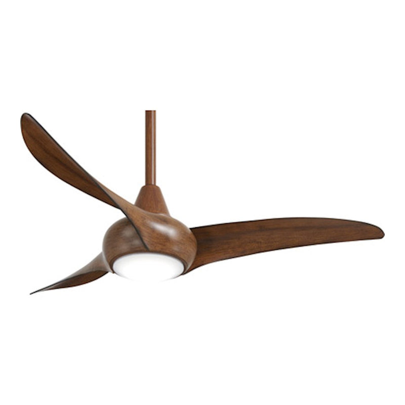 Minka Aire Light Wave LED 44in Ceiling Fan | Distressed Koa Finish | Living Room & Bedroom | 44 x 44 x 15 in | Model F845-DK