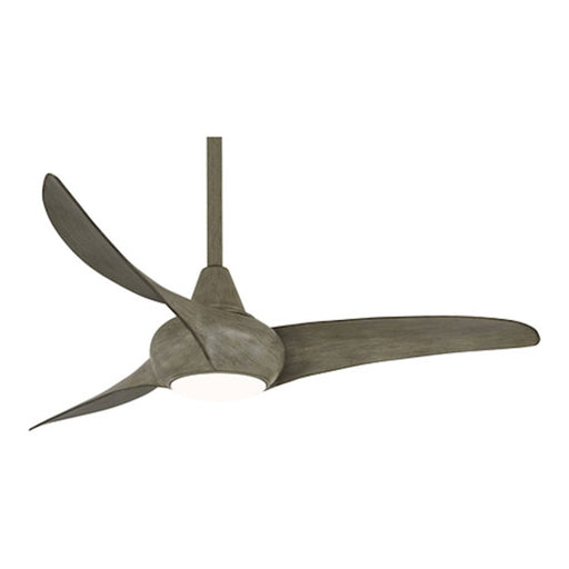 Minka Aire Light Wave 44in Ceiling Fan | Driftwood Finish | Bedroom & Living Room | 44 x 44 x 15 in | Model F845-DRF