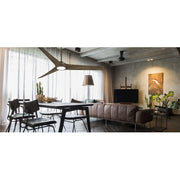 Minka Aire Timber 84in LED Ceiling Fan | Heirloom Bronze/Aged Boardwalk | Great Room & Covered Patio | 84 x 84 x 17 in | Model F847L-HBZ-AW