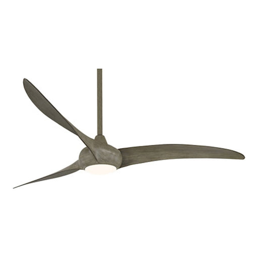 Minka Aire Light Wave 65in LED Ceiling Fan | Driftwood Finish | Bedroom & Living Room | 65 x 65 x 16 in | Model F848-DRF