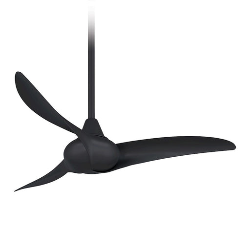 Minka Aire Wave 44in Ceiling Fan | Modern Coal Finish | Bedroom & Living Room | 44 x 44 x 15 in | Model F854-CL