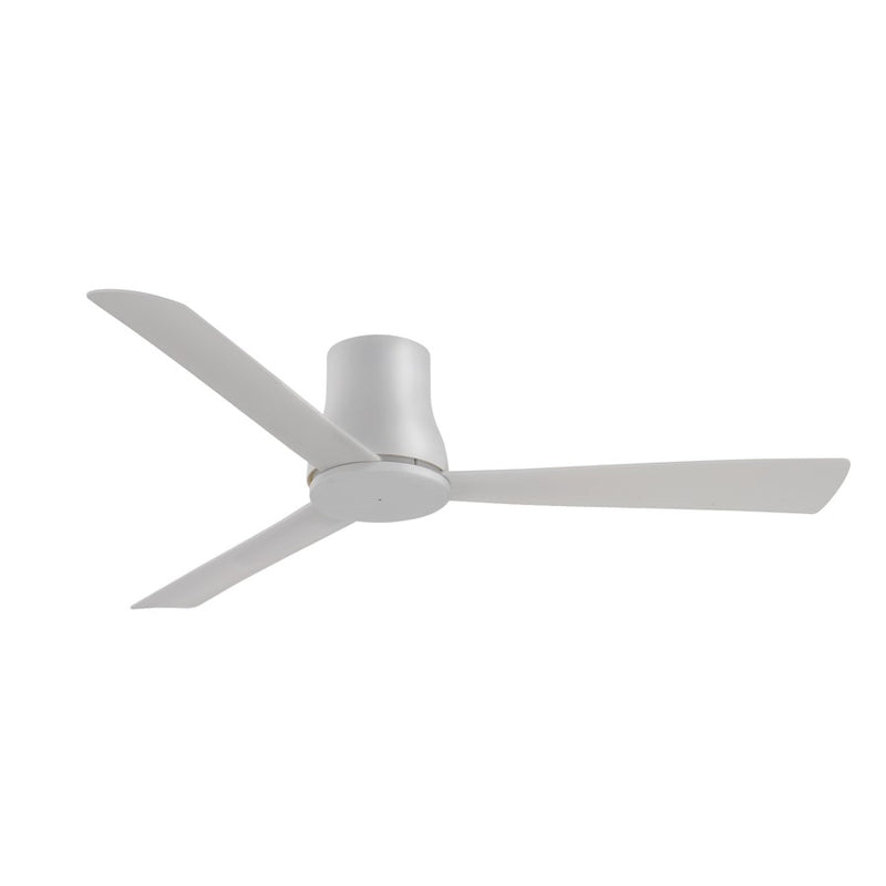 Minka Aire Simple Flush 52in Ceiling Fan | Modern Grey and Grey Blades | Covered Patio & Large Room | 52 x 52 x 9 in | Model F873-GRY