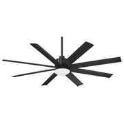 Minka Aire Slipstream LED 65in Ceiling Fan | Contemporary Coal Finish | Covered Patio & Outdoor Living | 65 x 65 x 15 in | Model F888L-CL