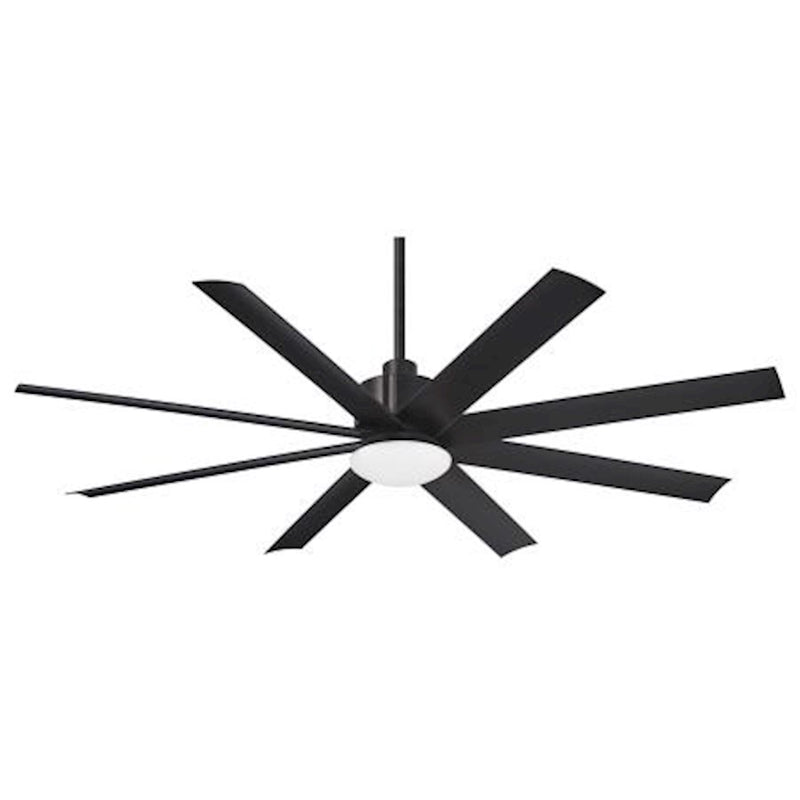 Minka Aire Slipstream LED 65in Ceiling Fan | Contemporary Coal Finish | Covered Patio & Outdoor Living | 65 x 65 x 15 in | Model F888L-CL