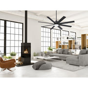 Minka Aire Slipstream LED 65in Ceiling Fan | Contemporary Coal Finish | Covered Patio & Outdoor Living | 65 x 65 x 15 in | Model F888L-CL