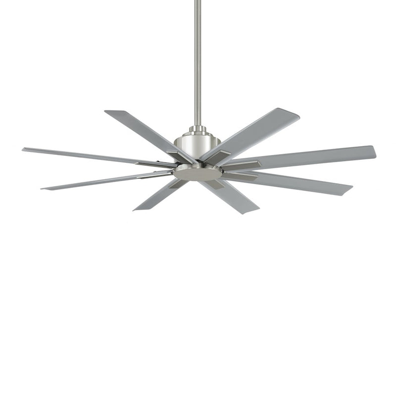 Minka Aire Xtreme H2O 52in Ceiling Fan | Modern Brushed Nickel Wet | Covered Patio & Outdoor Room | 52 x 52 x 13 in | Model F896-52-BNW