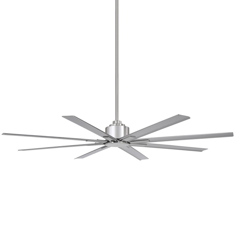 Minka Aire Xtreme H2O 52in Ceiling Fan | Modern Brushed Nickel Wet | Covered Patio & Outdoor Room | 52 x 52 x 13 in | Model F896-52-BNW