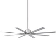 Minka Aire Xtreme H2O 52in 8-Blade Ceiling Fan | Industrial Coal Finish | Covered Patio & Outdoor Living | 13.25in H | Model F896-52-CL