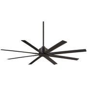 Minka Aire Xtreme H2O 65in Ceiling Fan | Industrial Contemporary | Large Living Rooms & Covered Patios | 65 x 65 x 13.5 in | Model F896-65-CL