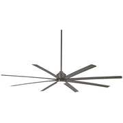 Minka Aire Xtreme H2O 84in Outdoor Ceiling Fan | Contemporary Silver and 8 Blades | Large Covered Patio & Indoor Spaces | Model F896-84-SI