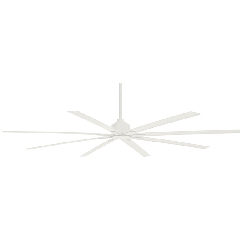 Minka Aire Xtreme H2O 84in Ceiling Fan | Flat White Transitional | Large Covered Patio & Warehouse | 84 x 84 x 14 in | Model F896-84-WHF