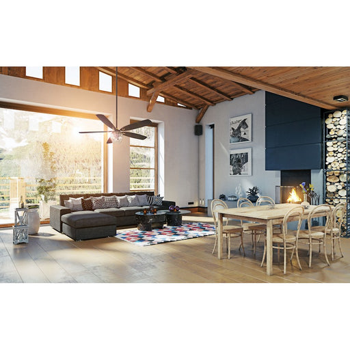 Minka Aire Bling LED 56in Ceiling Fan | Transitional Oil Rubbed Bronze | Living Room & Bedroom | 56 x 56 x 18 in | Model F902L-ORB