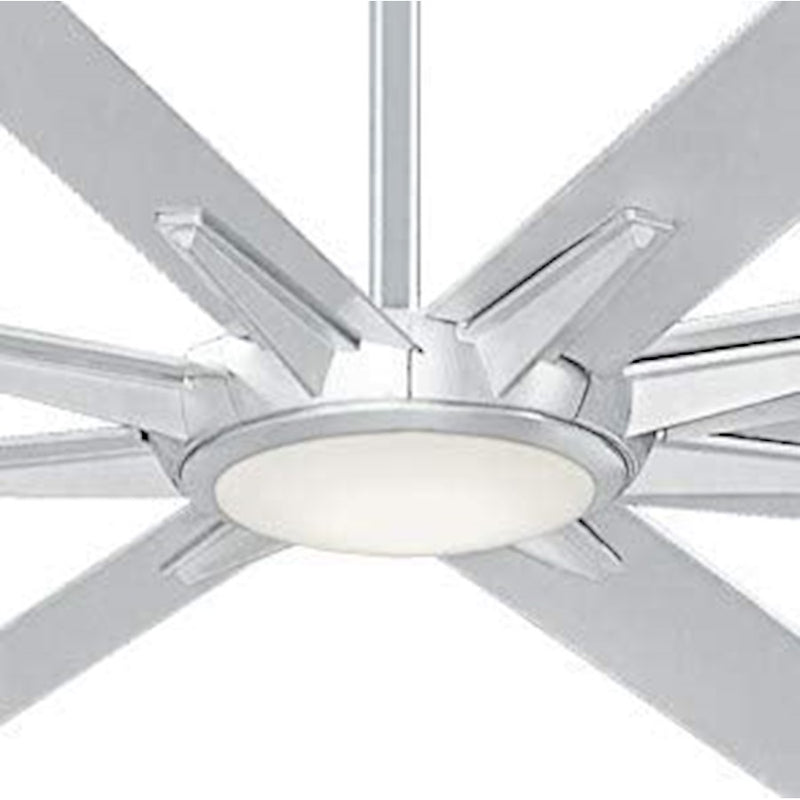 Minka Aire Geant LED 110" Ceiling Fan, Aluminum/Frosted