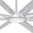 Minka Aire Geant LED 110" Ceiling Fan, Aluminum/Frosted