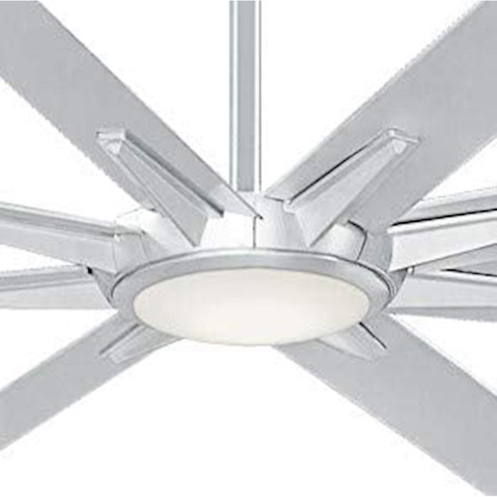 Minka Aire Geant LED 110" Ceiling Fan, Aluminum/Frosted
