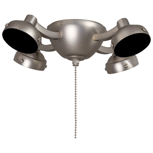 Minka Aire K34 12in 4-Light CFL Fan Light Kit | Brushed Steel Traditional | Living Room & Bedroom Ceiling Fan Light | Model K34-BS
