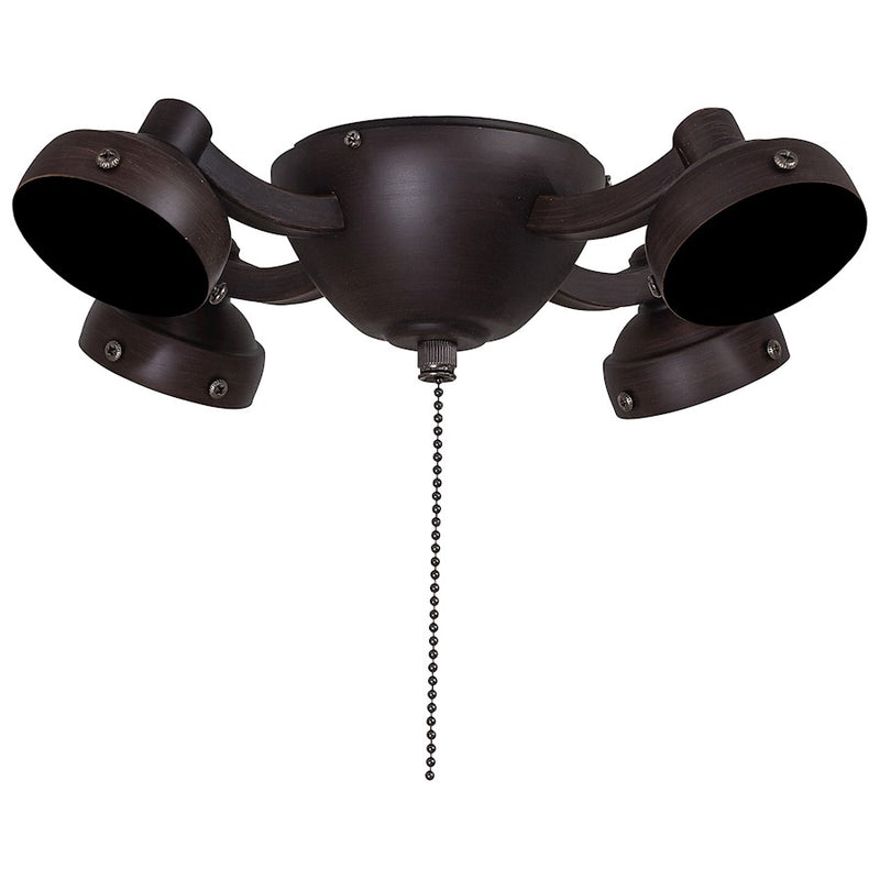 Minka Aire K34 12in 4-Light Ceiling Fan Light Kit | Traditional Kocoa Finish | Living Room & Bedroom | 12 x 12 x 3 in | Model K34-KA