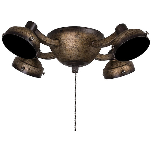 Minka Aire K34 12in 4-Light Ceiling Fan Light Kit | Traditional Patina Iron Finish | Living Room & Bedroom | 12 x 12 x 3 in | Model K34-PI