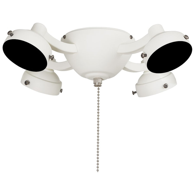 Minka Aire Universal 12in LED Light Kit | Pewter Traditional | Ceiling Fan Accessory | 12 x 12 x 3 in | Model K34L-PW