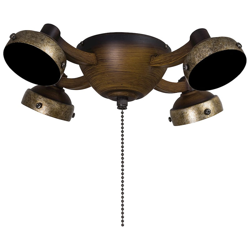 Minka Aire Universal 12in LED Light Kit | Pewter Traditional | Ceiling Fan Accessory | 12 x 12 x 3 in | Model K34L-PW