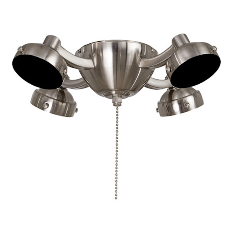 Minka Aire Universal 12in LED Light Kit | Pewter Traditional | Ceiling Fan Accessory | 12 x 12 x 3 in | Model K34L-PW