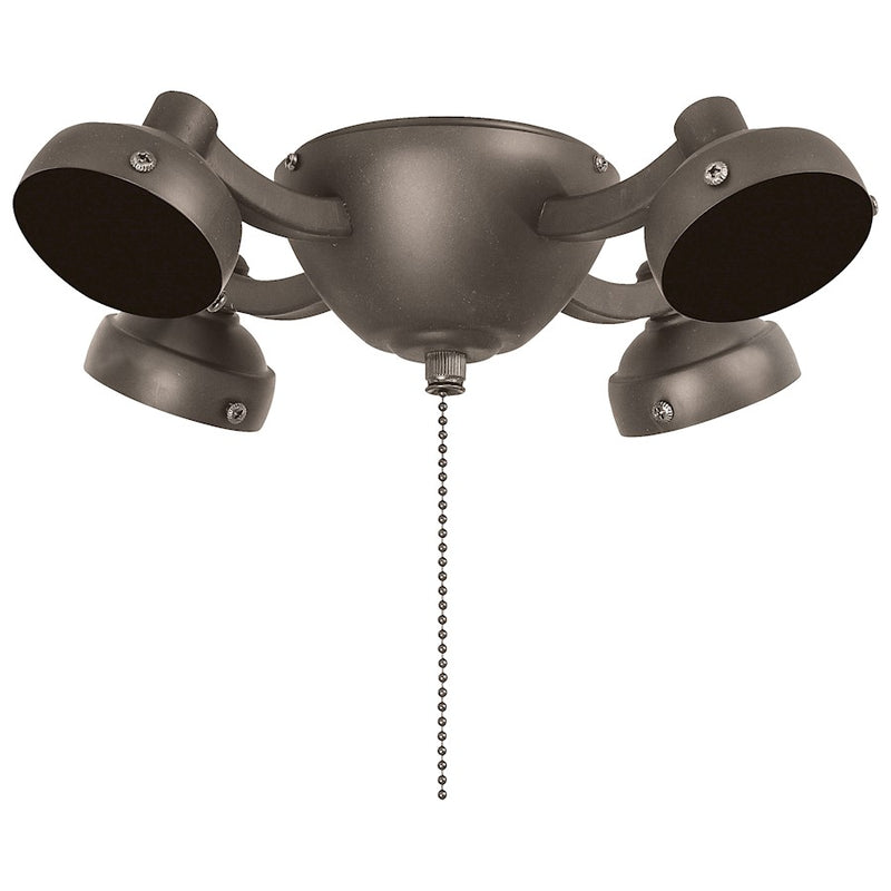 Minka Aire Universal 12in LED Light Kit | Pewter Traditional | Ceiling Fan Accessory | 12 x 12 x 3 in | Model K34L-PW