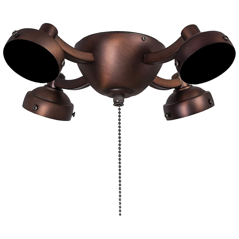 Minka Aire Universal 12in LED Light Kit | Pewter Traditional | Ceiling Fan Accessory | 12 x 12 x 3 in | Model K34L-PW