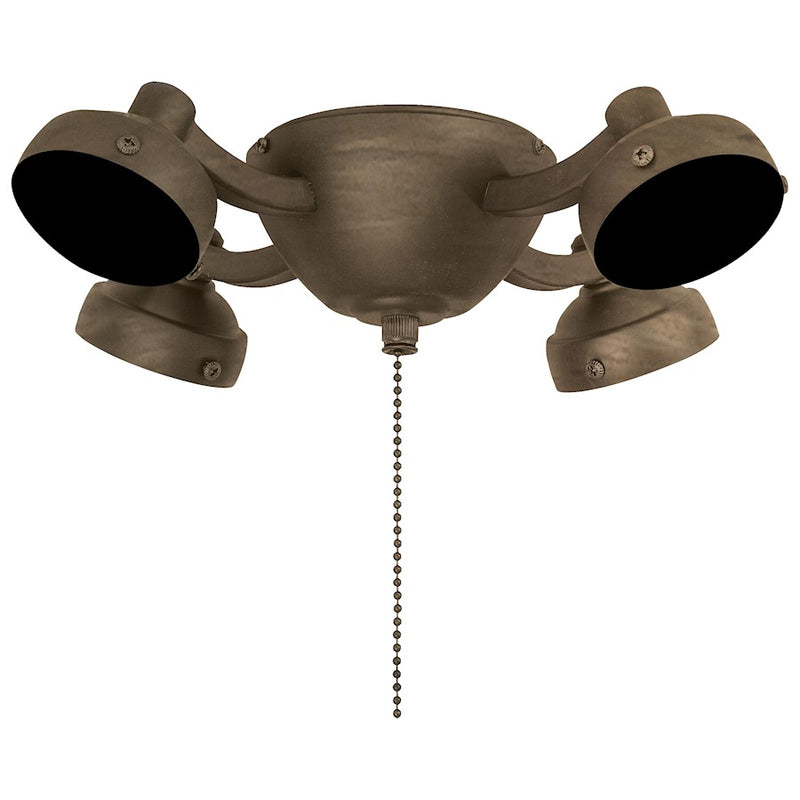 Minka Aire Universal 12in LED Light Kit | Pewter Traditional | Ceiling Fan Accessory | 12 x 12 x 3 in | Model K34L-PW