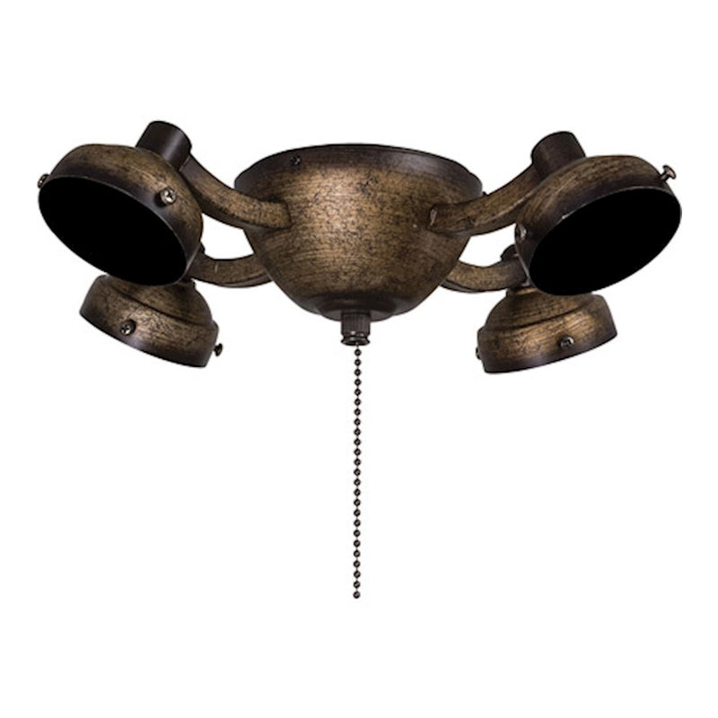 Minka Aire Universal 12in LED Light Kit | Pewter Traditional | Ceiling Fan Accessory | 12 x 12 x 3 in | Model K34L-PW