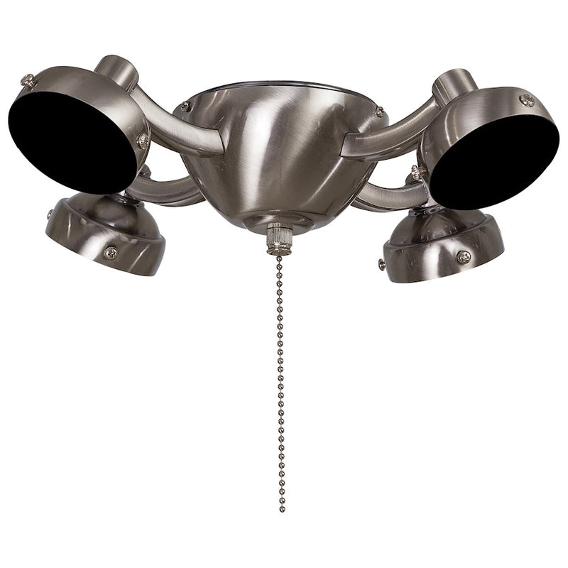 Minka Aire Universal 12in LED Light Kit | Pewter Traditional | Ceiling Fan Accessory | 12 x 12 x 3 in | Model K34L-PW