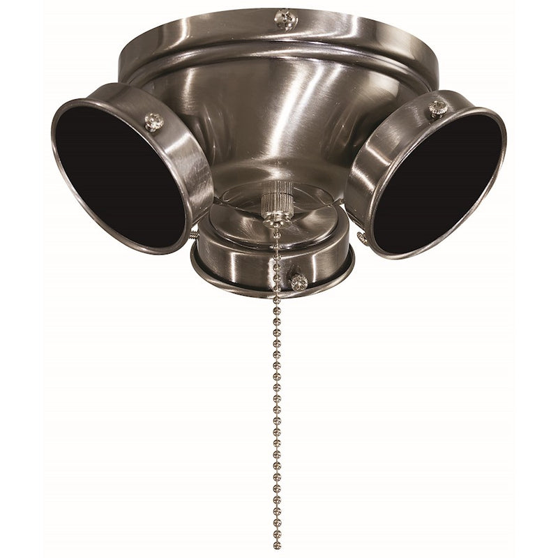 Minka Aire Universal 7in LED Light Kit | Traditional Pewter Finish | Ceiling Fan Accessory for Dry Locations | 7 x 7 x 3 in | Model K35L-PW