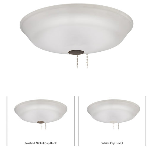 Minka Aire K9120L LED Light Kit | Traditional White Etched Glass | Ceiling Fan Light Kit for Bedroom & Living Room | 12 x 12 x 4 in | Model K9120L