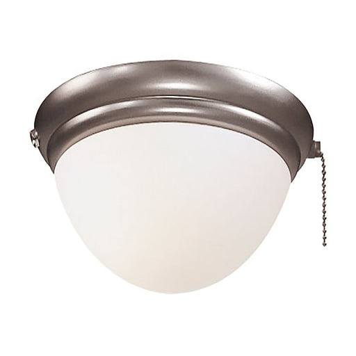 Minka Aire Universal 9in LED Light Kit | Traditional Brushed Steel Finish | Ceiling Fan Accessory for Living Room & Bedroom | Model K9373L-BS