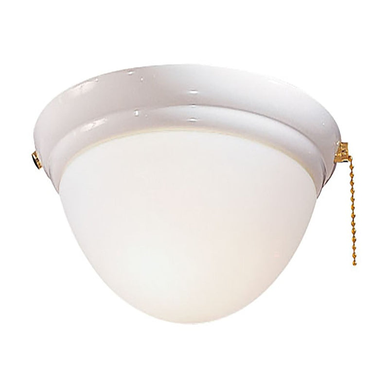 Minka Aire Universal 9in LED Light Kit | White Traditional | Ceiling Fan Accessory | 9 x 9 x 4 in | Model K9373L-WH