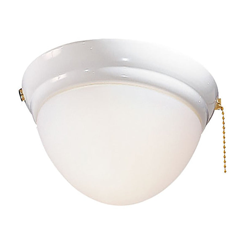 Minka Aire Universal 10.5in LED Light Kit | Traditional White | Ceiling Fan Accessory | 10 x 10 x 5 in | Model K9374L-WH