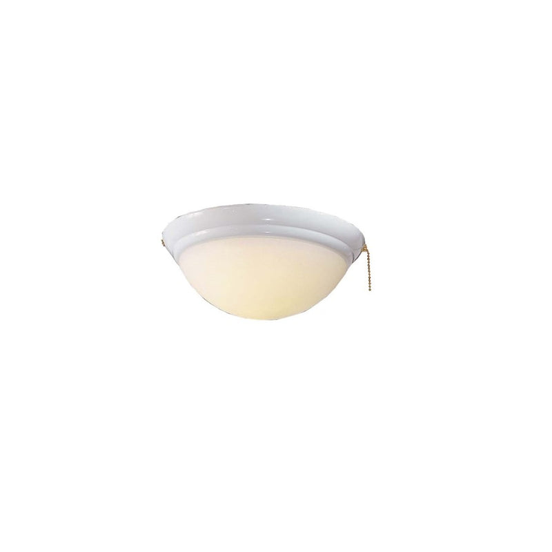 Minka Aire Universal 11in 1-Light Ceiling Fan Light Kit | Transitional White and Opal Glass | Living Room & Bedroom | Model K9375-L-WH