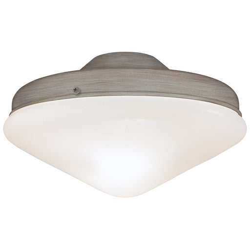 Minka Aire 10in 2-Light Ceiling Fan Light Kit | Traditional Driftwood Opal Glass | Covered Patio & Bathroom | 10 x 10 x 5.5 in | Model K9401-L-DRF
