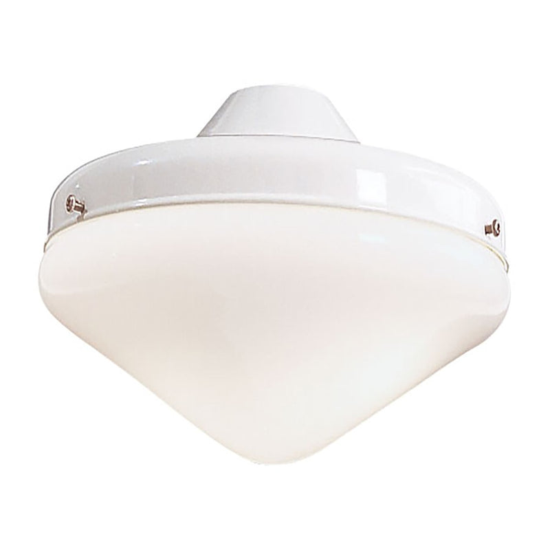 Minka Aire Universal 10in 9W LED Light Kit | Traditional White | Ceiling Fan Light Kit | 10 x 10 x 6 in | Model K9401L-WH