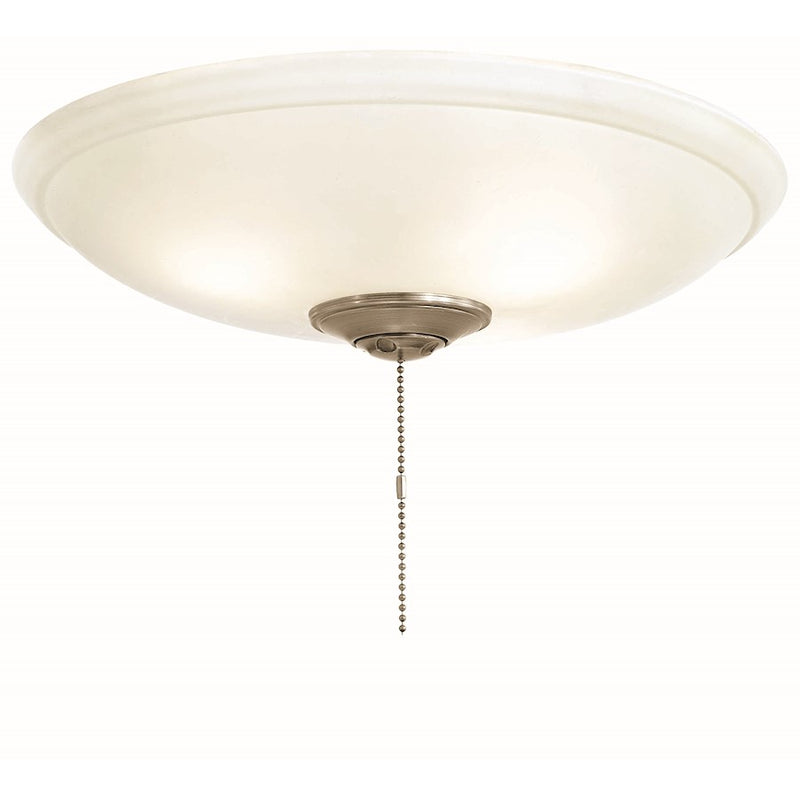 Minka Aire Universal 12 1/4in 3-Light LED Light Kit | Traditional White Finish | Ceiling Fan Accent Light | 12 x 12 x 3 in | Model K9525L-1