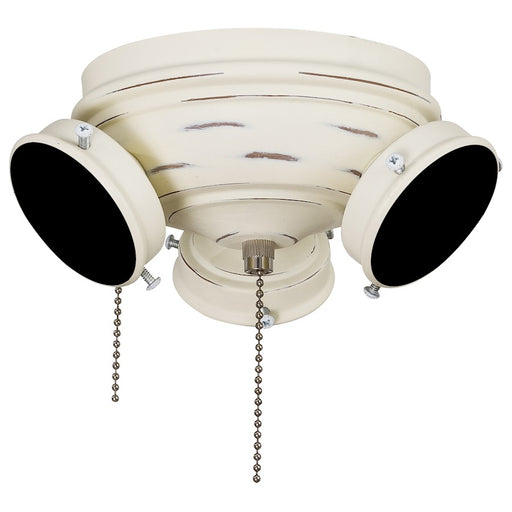 Minka Aire Classica 3-Light Light Kit | Traditional Provencal Blanc | Ceiling Fan Light Kit | 7.38 x 7.38 x 2.63 in | Model K9659-PBL