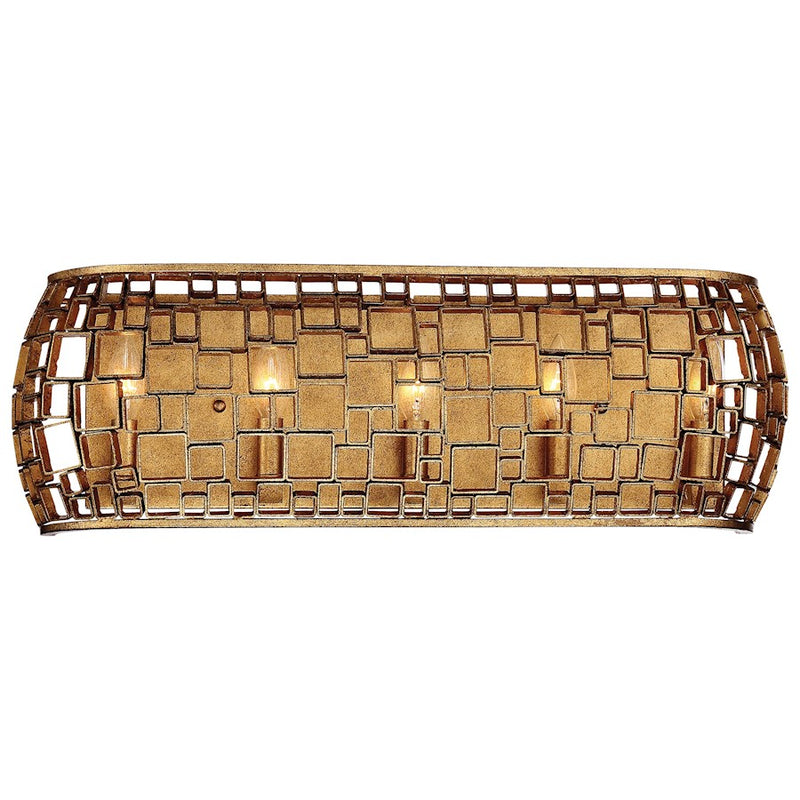 Metropolitan Lighting Abbondanza 26in 5-Light Vanity Light | Contemporary Halcyon Gold Hand-Fused Glass | Bathroom Vanity | Model N1375-597