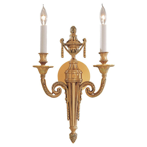 Metropolitan Lighting 2-Light Wall Sconce | Traditional Polished Gold | Hallway & Bedroom Accent Light | 10 x 4 x 17 in | Model N1789
