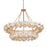 Minka Metropolitan Niu 22Lt 2 Tier Chandelier, Fawn Gold/White - N1868-760