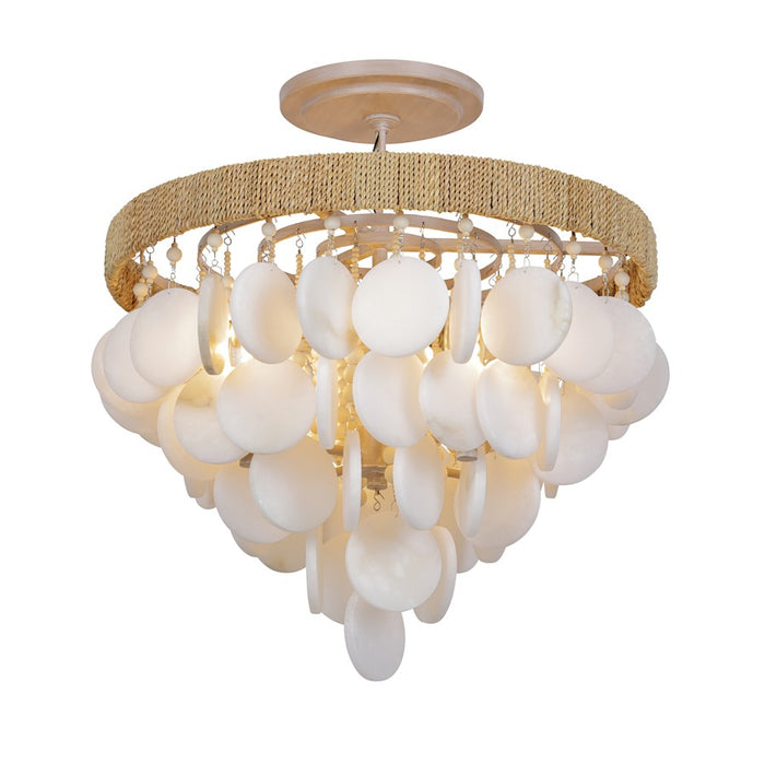 Minka Metropolitan Aurelia'S Cove 4Lt Semi Flush Mount, White/White - N1914-759